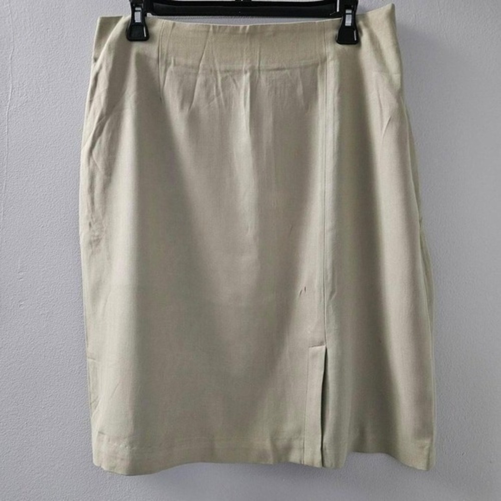 Womens‎ 100% Silk skirt Academia Tailored Office Size 14